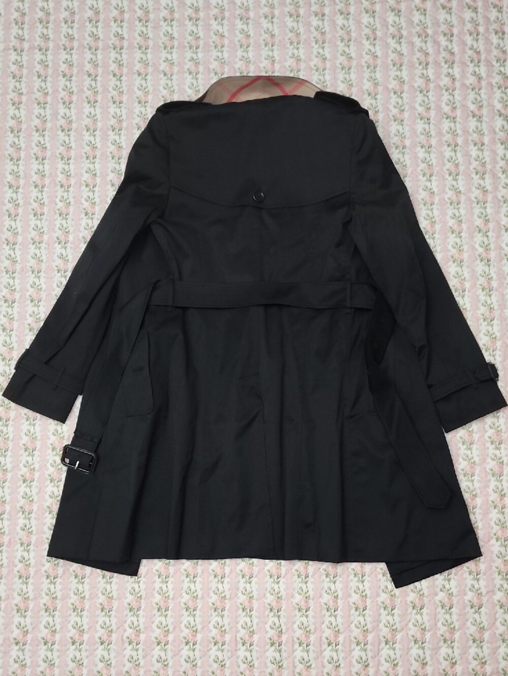 Burberry London Kensington Black Double-Breasted Trench Coat US 2 UK 4 ITA 36 - Picture 13 of 13
